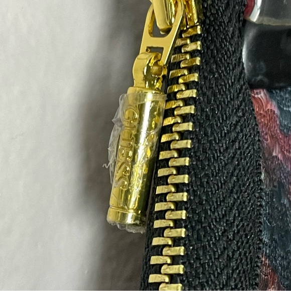 ❓ GUESS floral print striped pleated coquette stretchy structured skirt medium ❓ - Picture 3 of 9